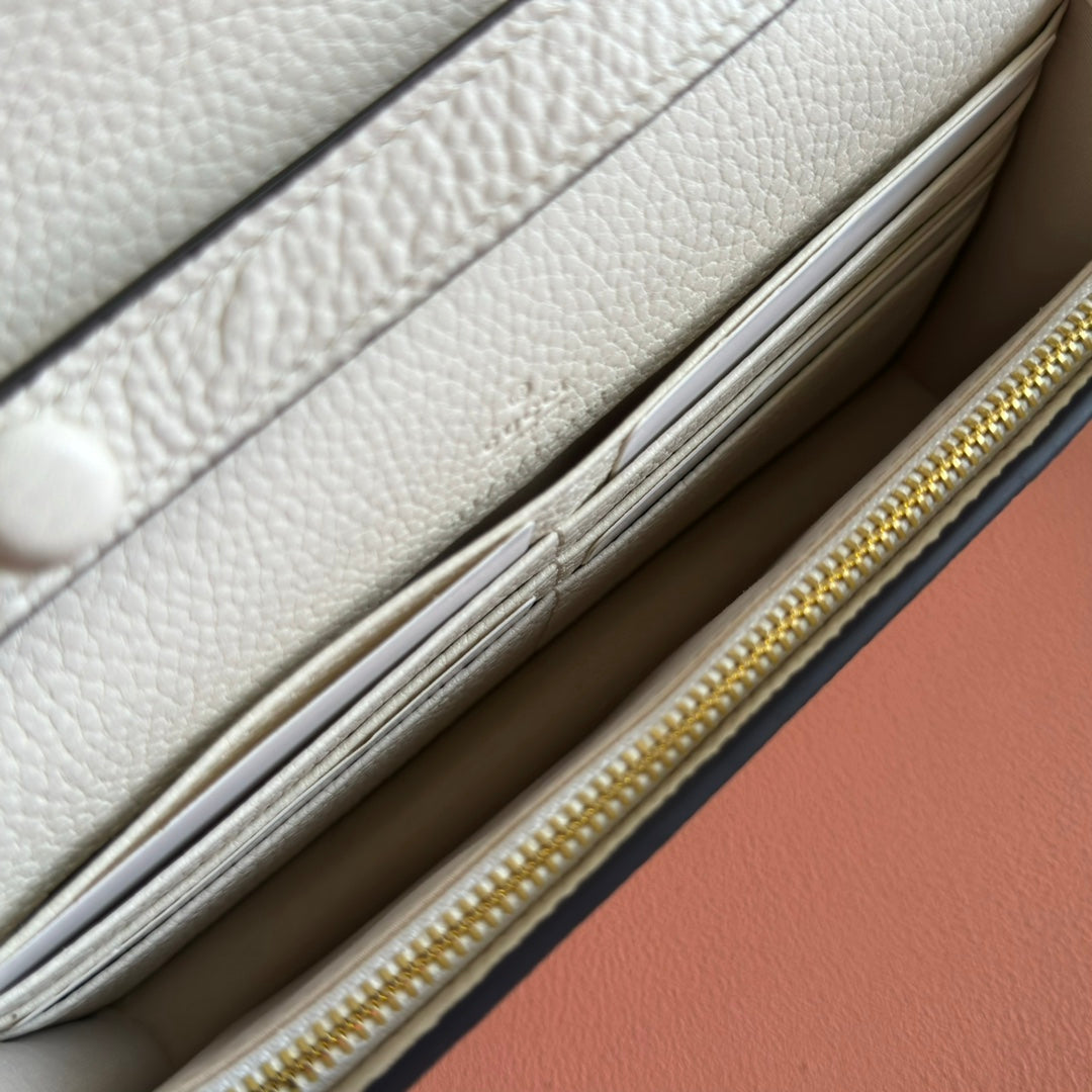 Gucci 25S Dionysus Wallet On Chain 20 in Ivory Calfskin