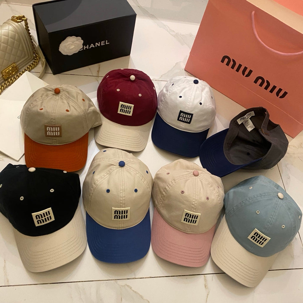 Miu Miu Color-Block Baseball Cap